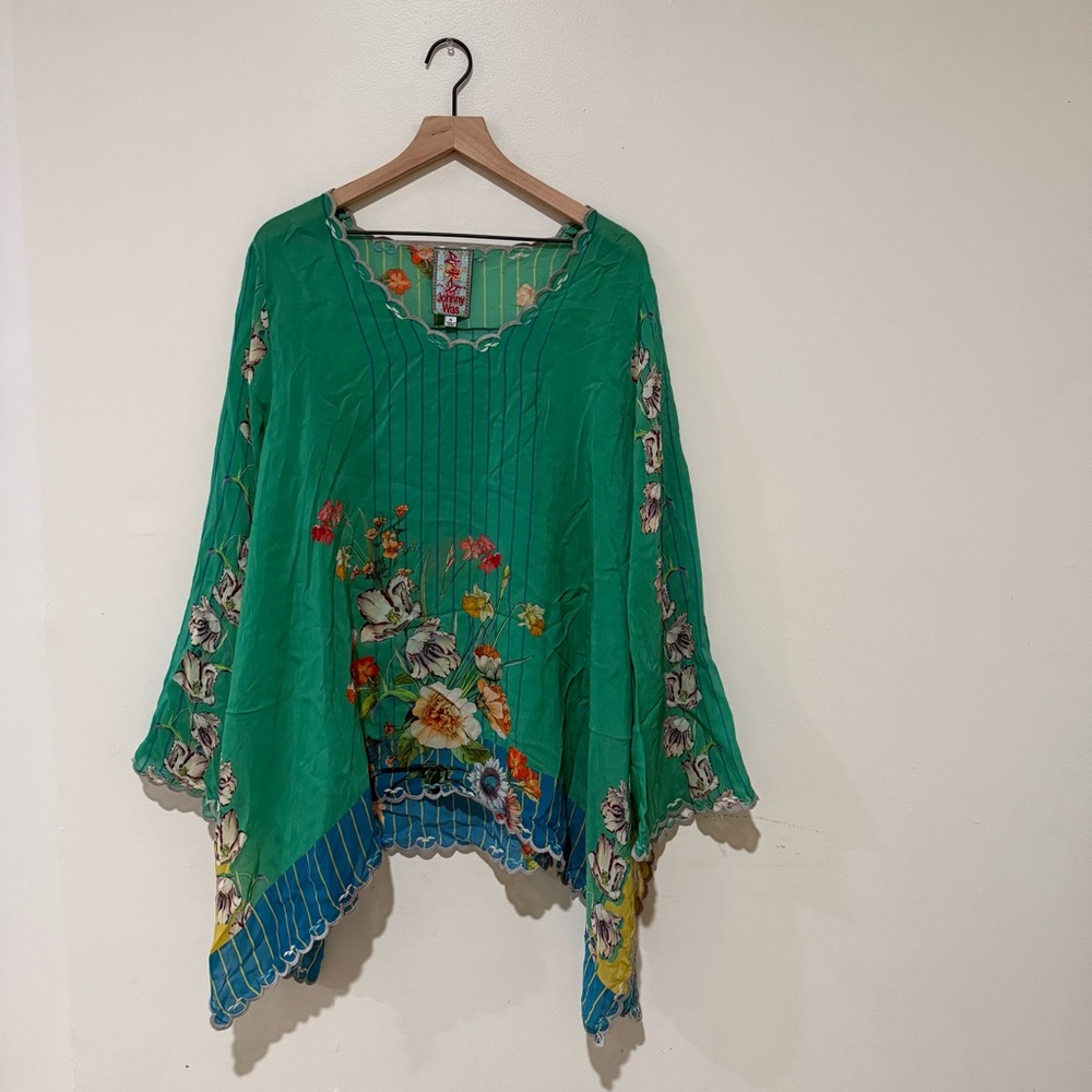 Johnny Was Stella Flare Sleeve Blouse size XL - Picture 3 of 7